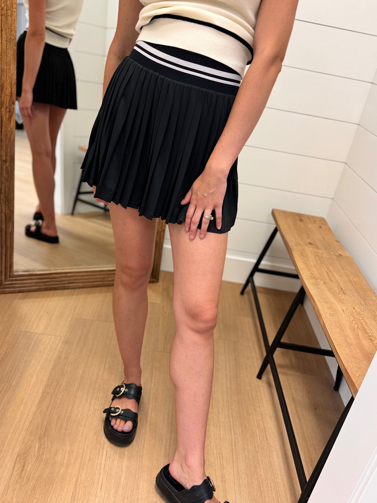 Varsity Pleated Tennis Skirt