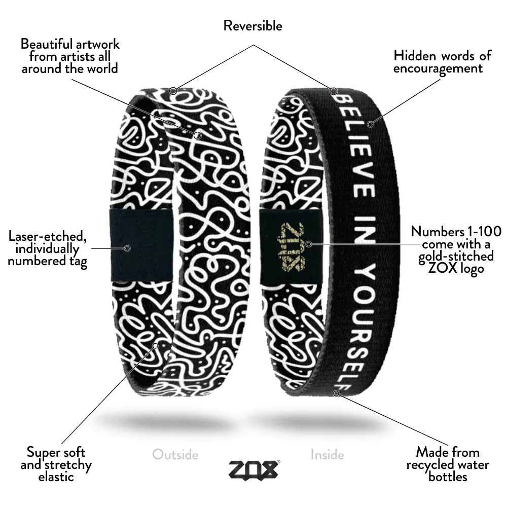Believe - Interactive ZOX Positive Affirmation Bracelet
