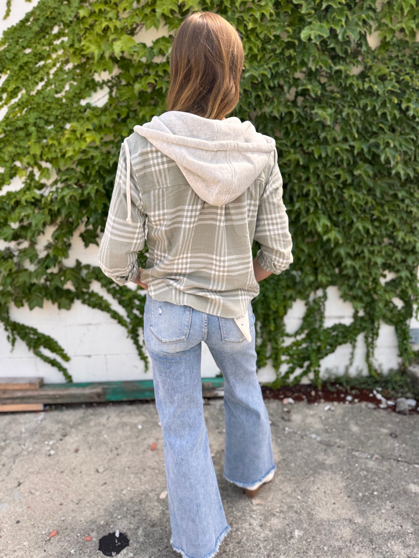 Hooded Flannel Shirt