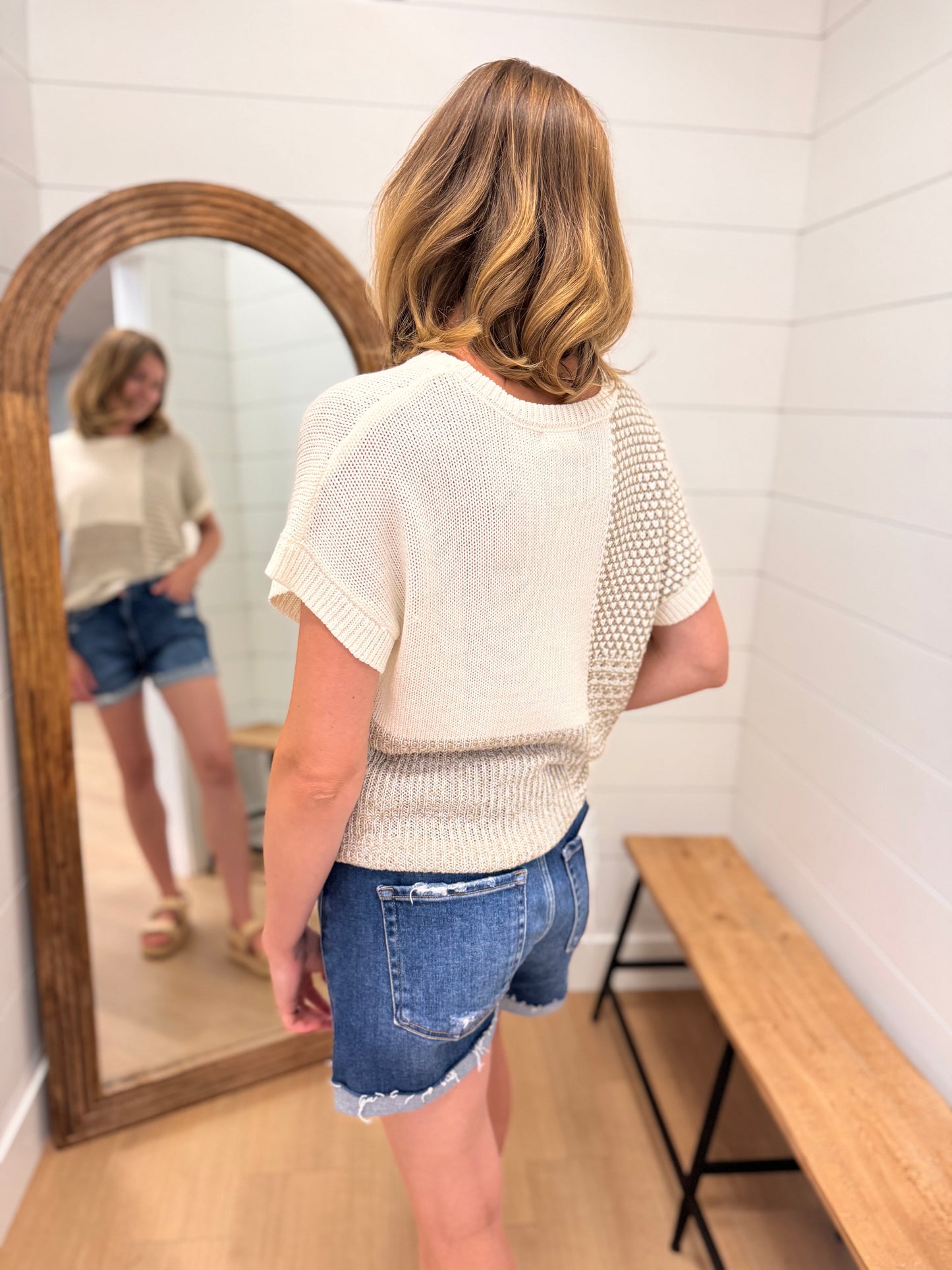Color Block Sweater Tee
