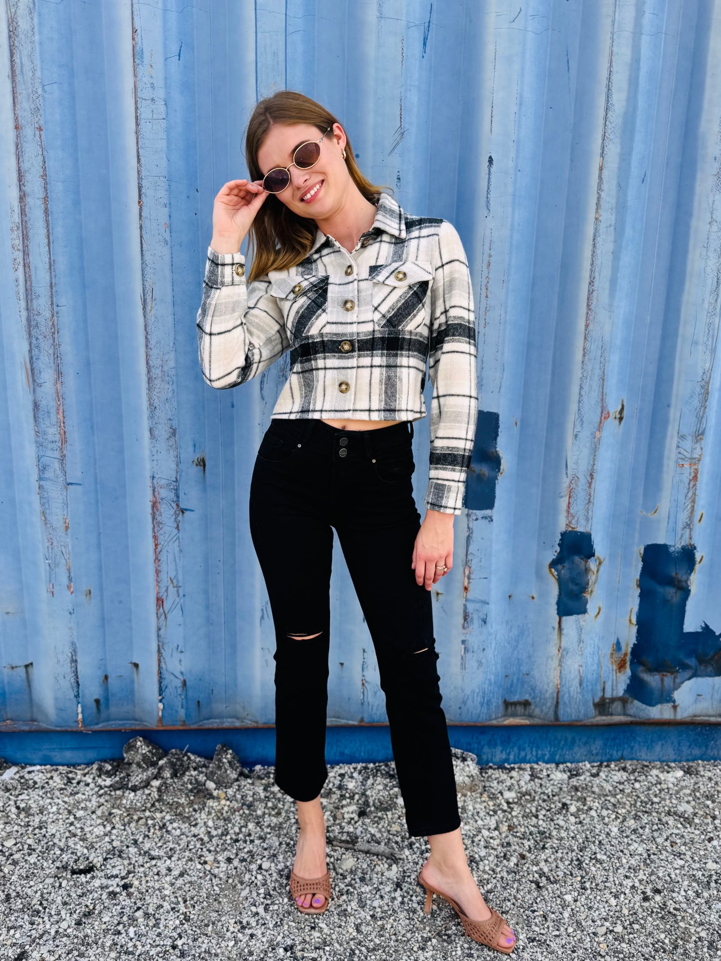 Black Straight Leg Jeans - Risen