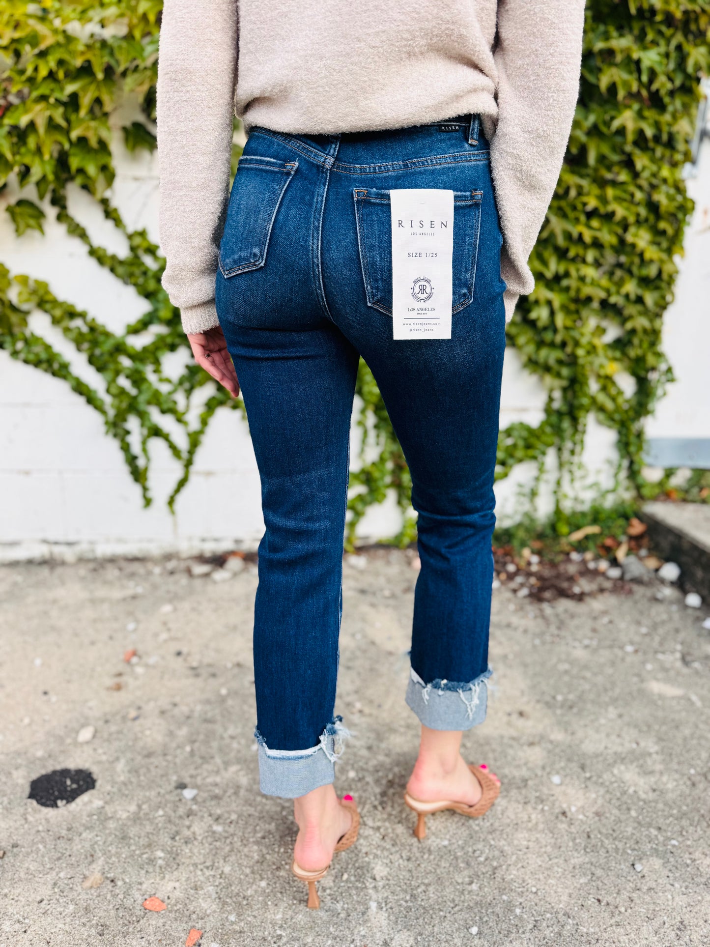 Dark Wash High Rise Denim - Risen