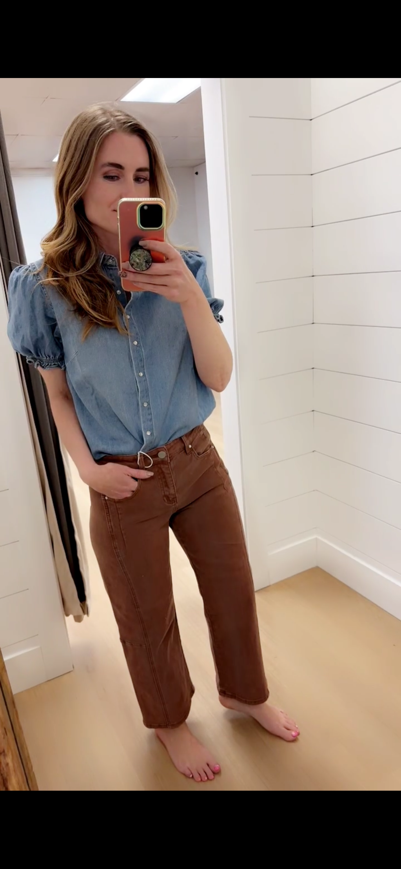 High Rise Barrel Pants - Risen