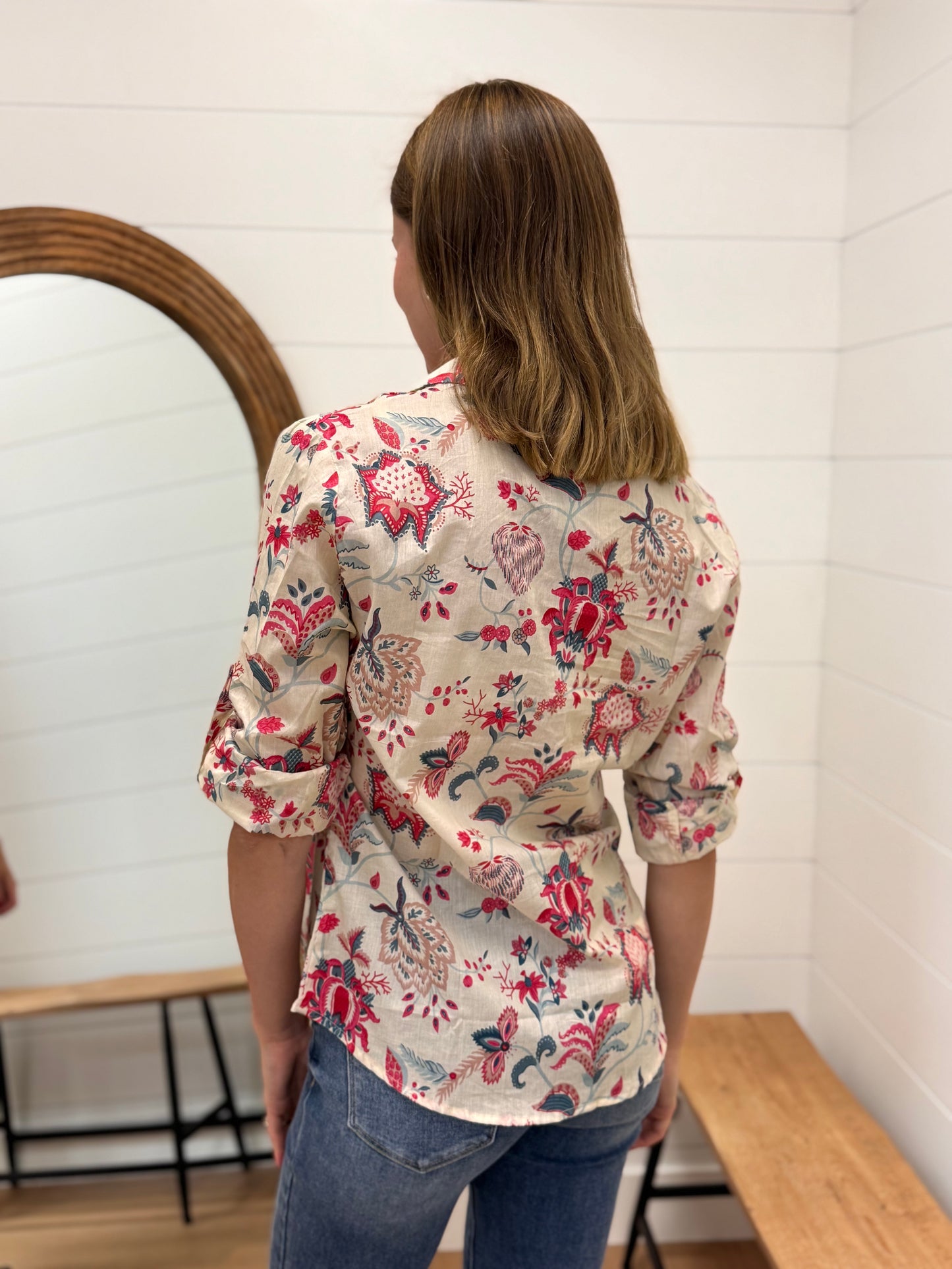 Floral Button Down Shirt