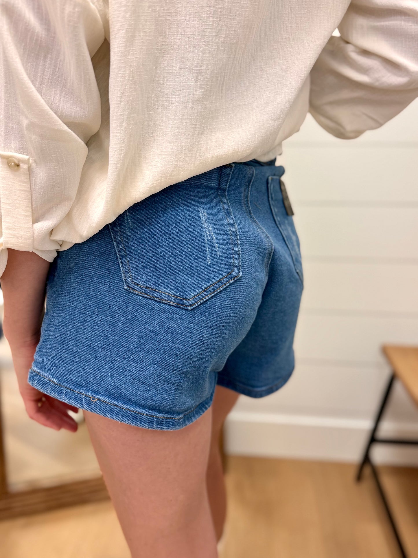 Retro Denim Shorts