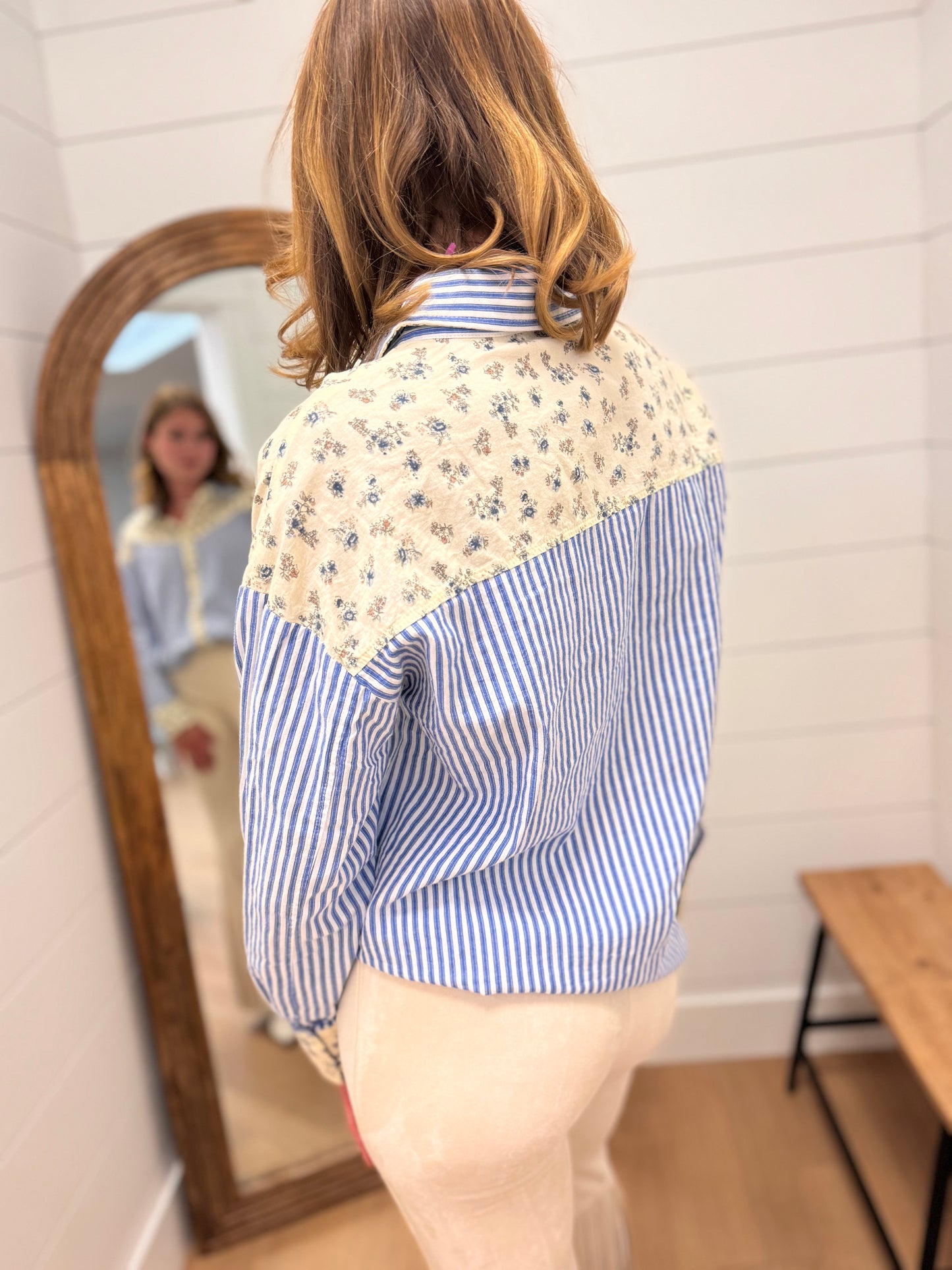 Farm-Her Button Up Top