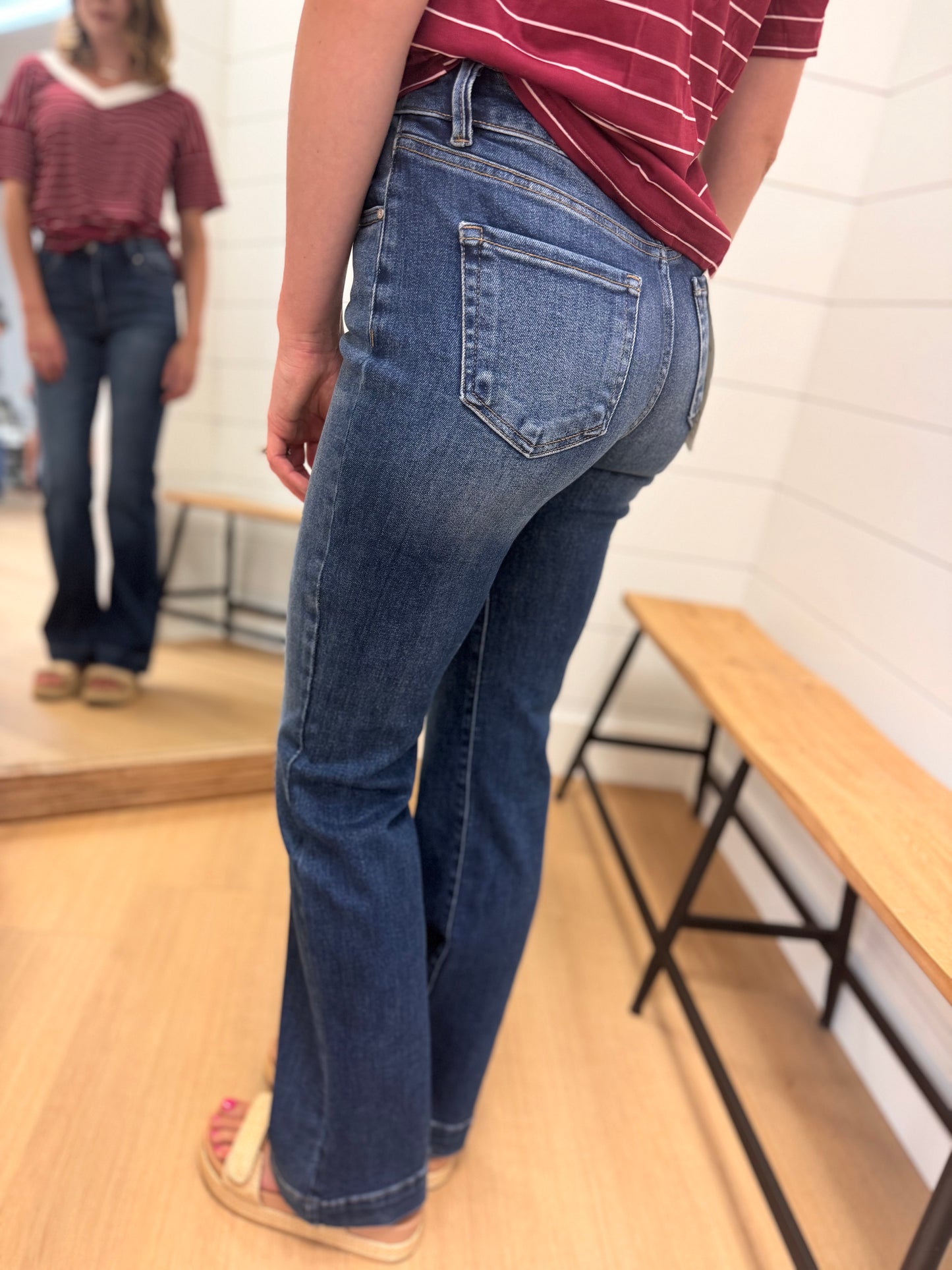 High Rise Pull on Jean - Risen