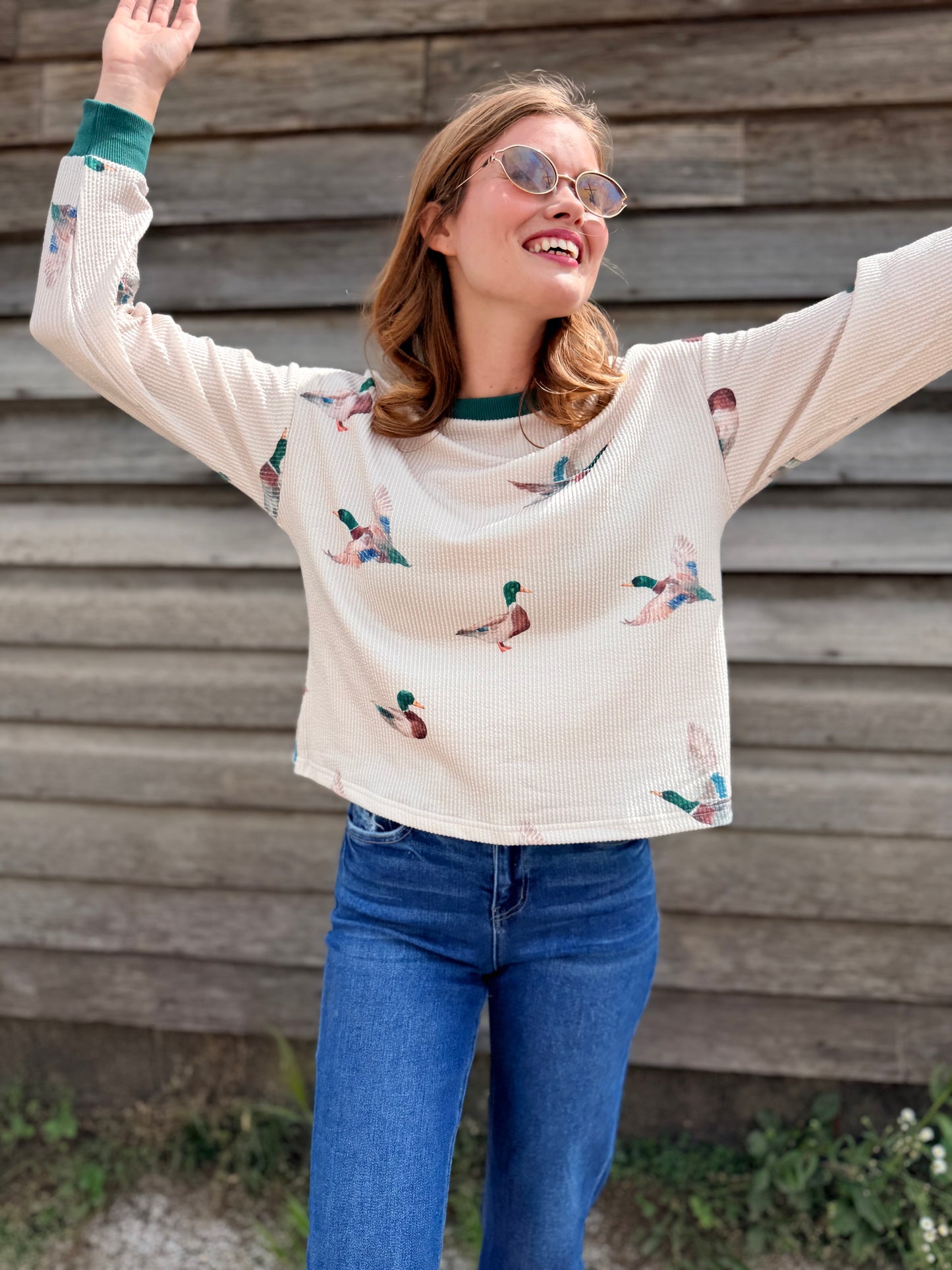 Mallard Duck Crew Neck Pullover