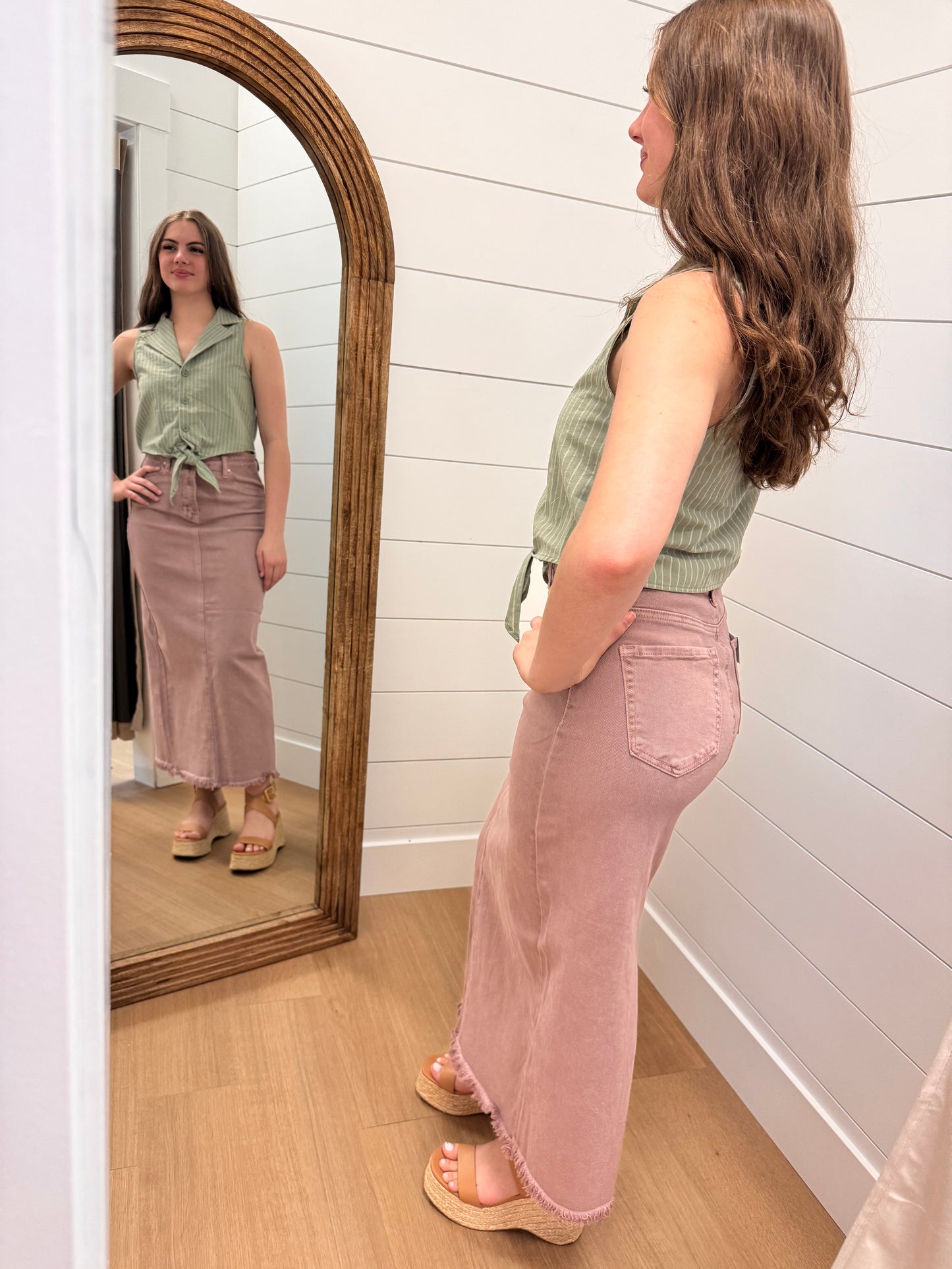 High Rise Maxi Skirt - Risen