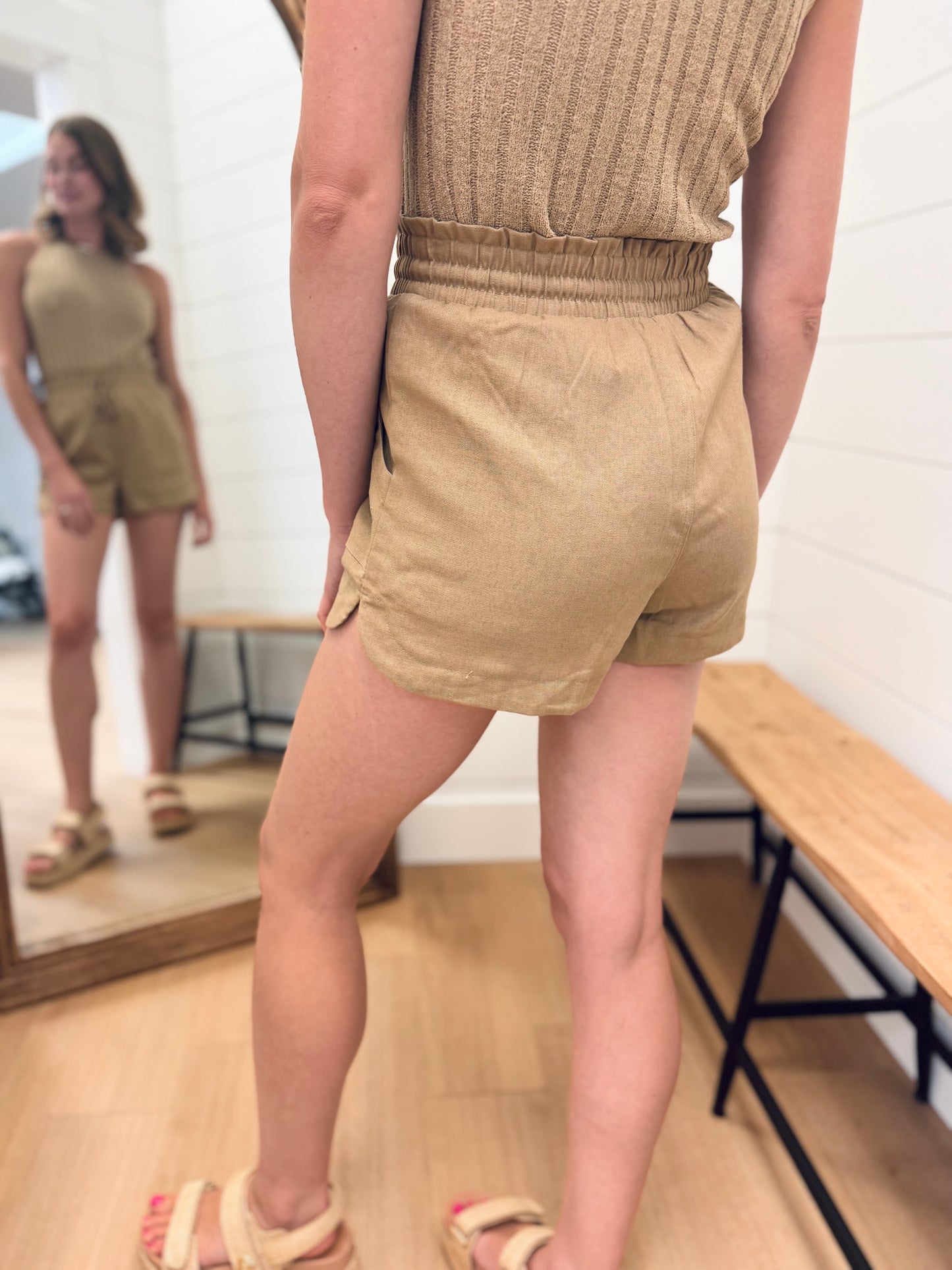 Casual Shorts with Elastic Waist