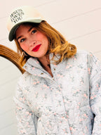 Jesus Loves You Two Tone Cotton Hat - Floral