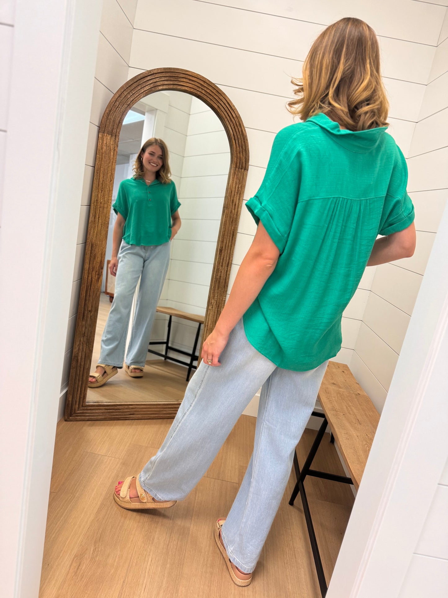 High Rise Relaxed Fit "Jean" - Risen