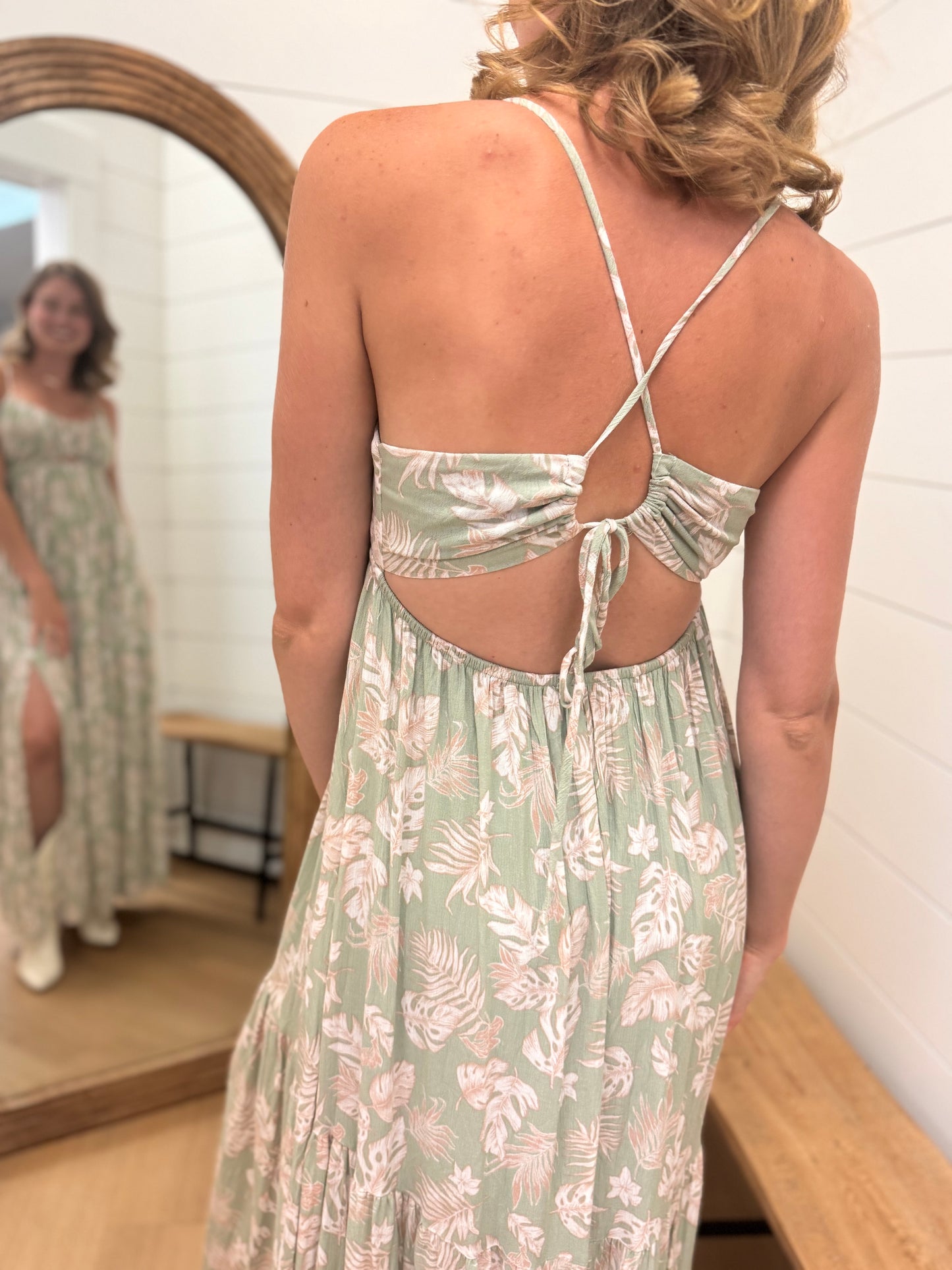 Leaf Me Maxi Dress