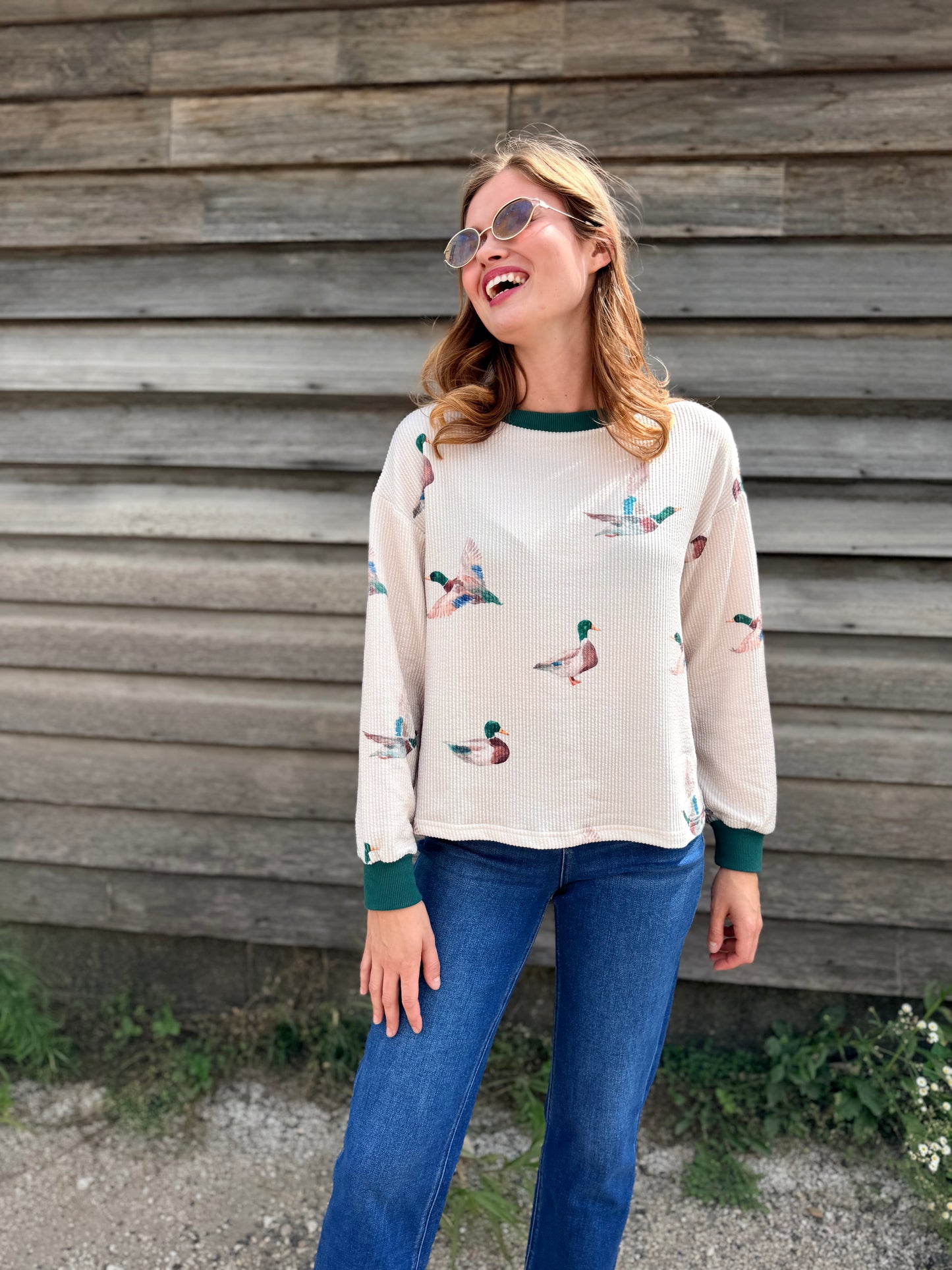 Mallard Duck Crew Neck Pullover