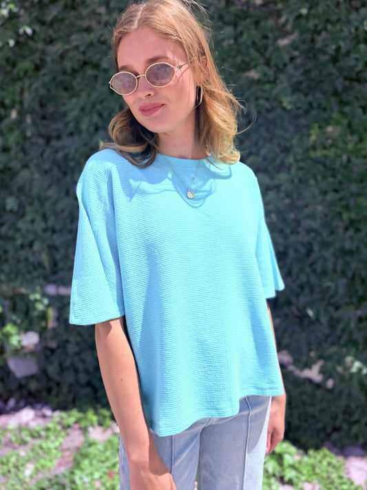 Vintage Washed Relaxed Fit Tee - Mint