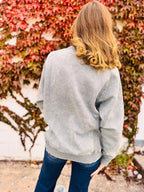 Acid Washed Fleece Sweatshirts Side Rib