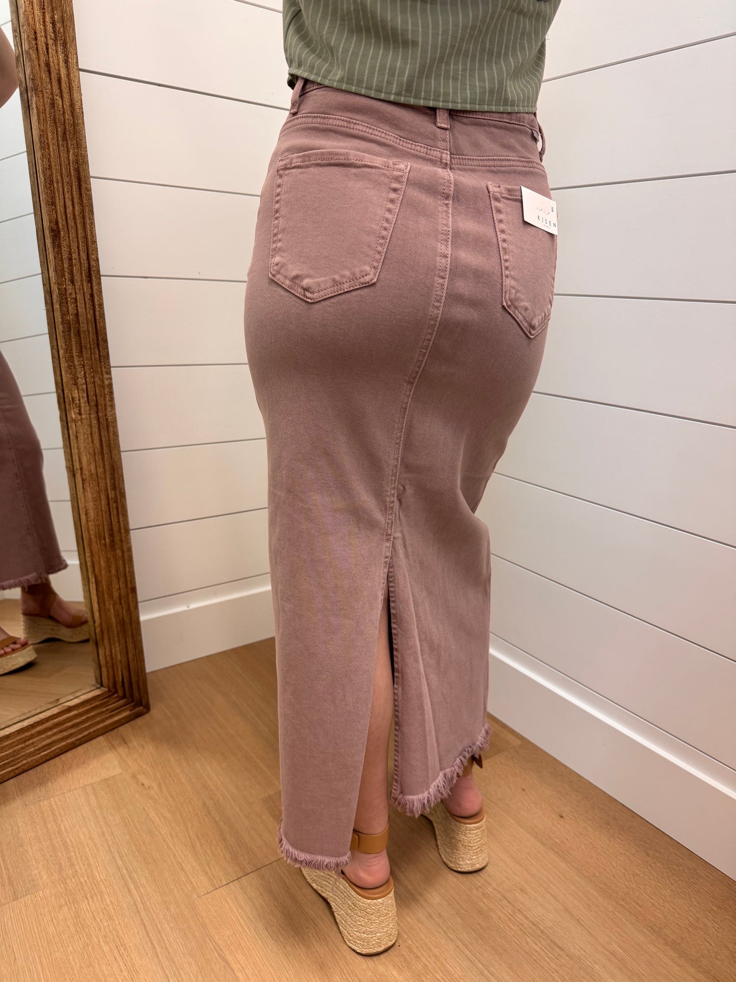 High Rise Maxi Skirt - Risen