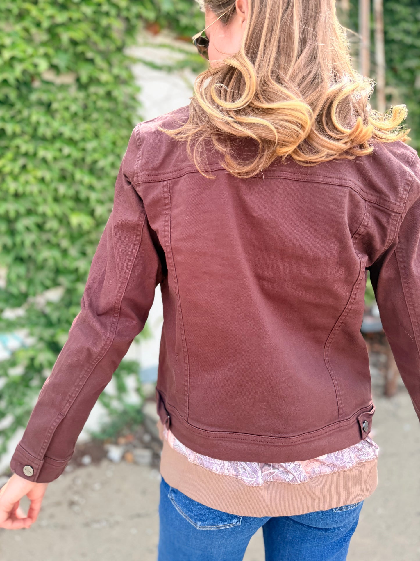 Chocolate Vintage Washed Jacket - Risen