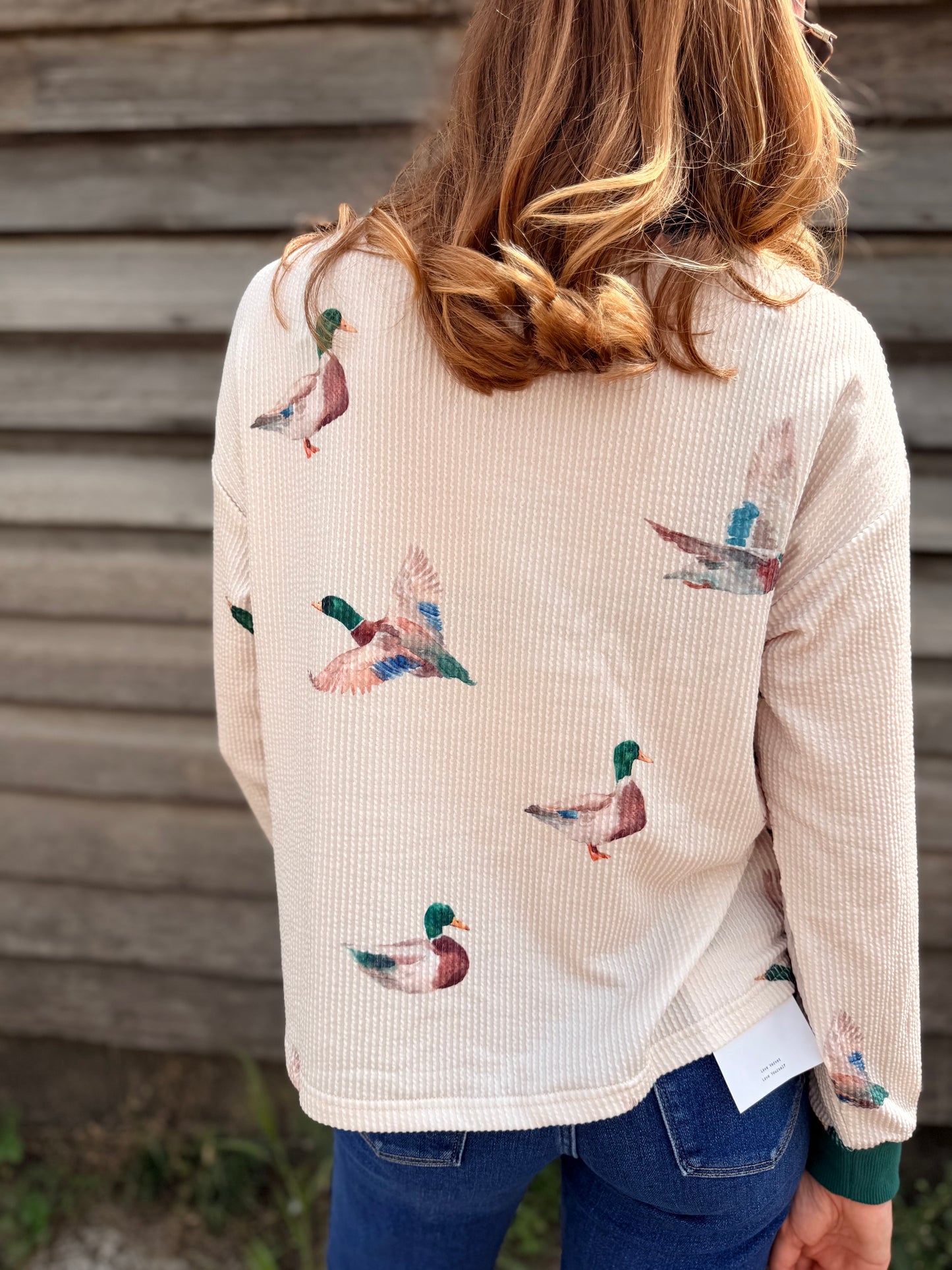 Mallard Duck Crew Neck Pullover