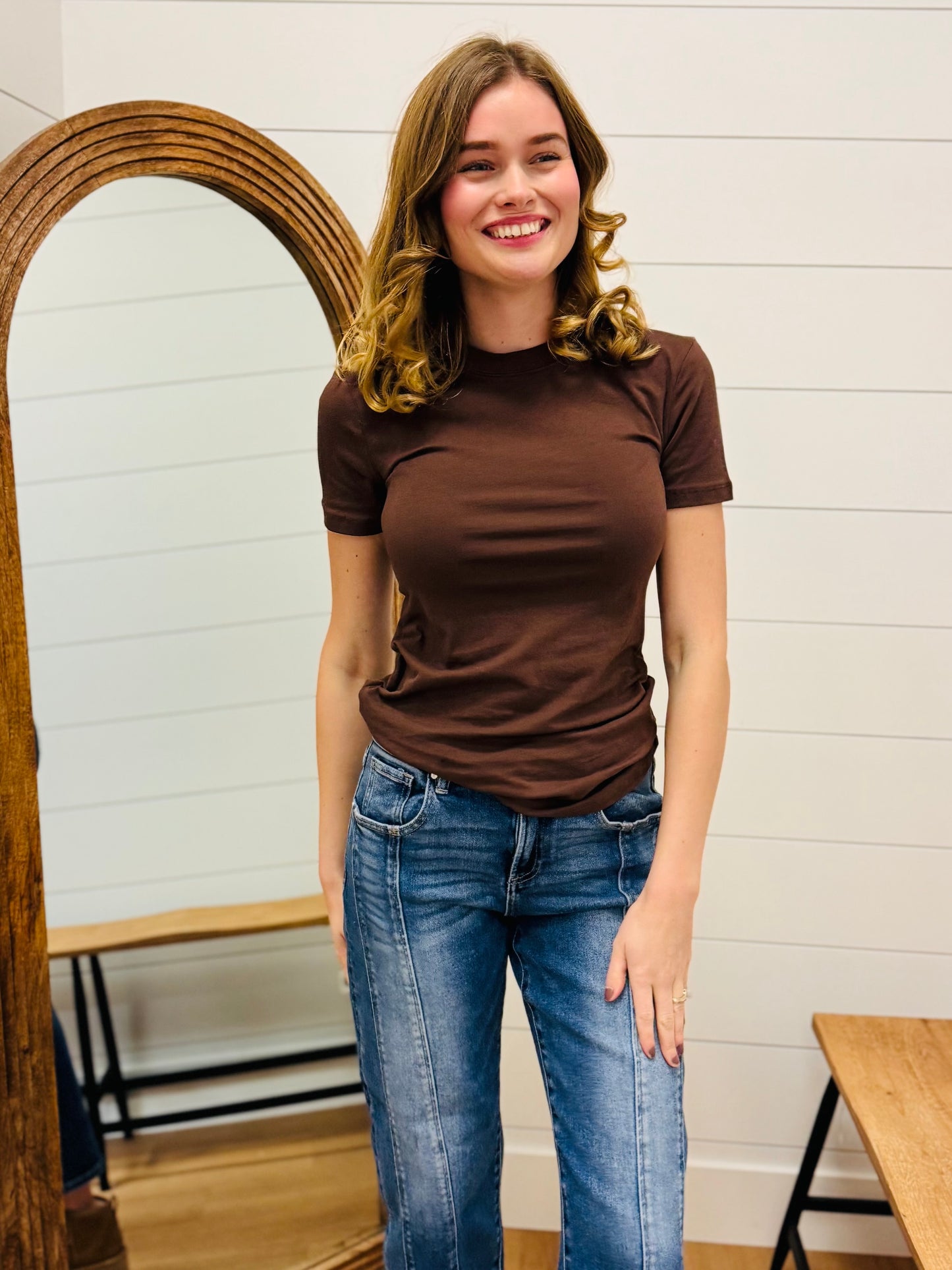 Basic Cotton Crew Neck S/S Shirt