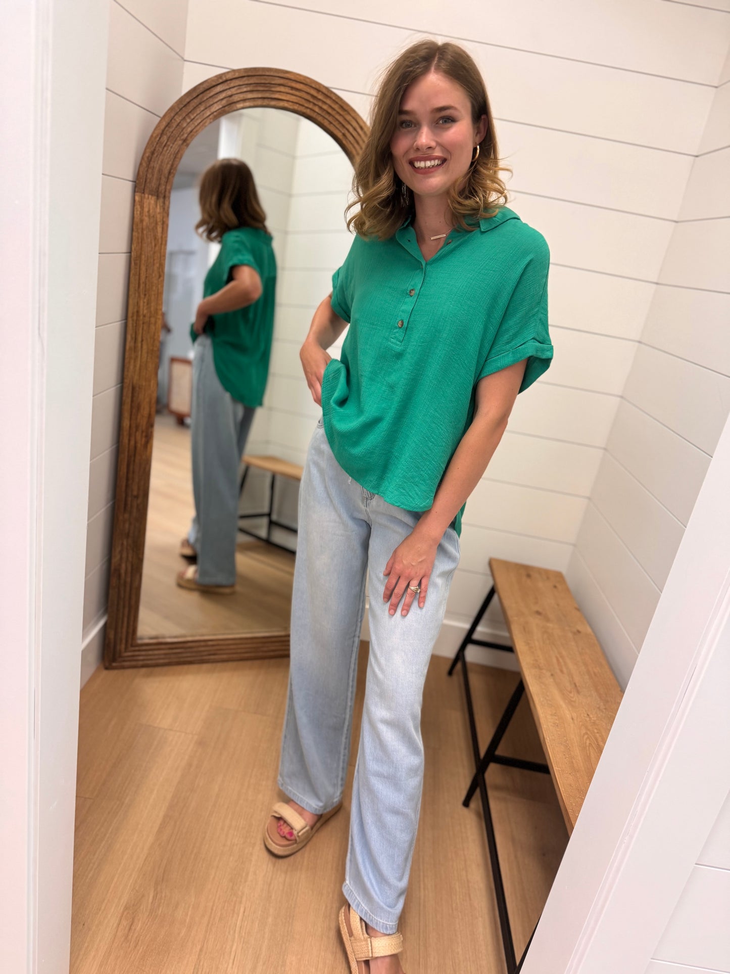 High Rise Relaxed Fit "Jean" - Risen