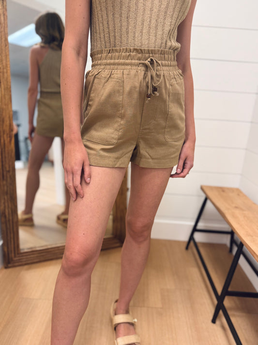 Casual Shorts with Elastic Waist