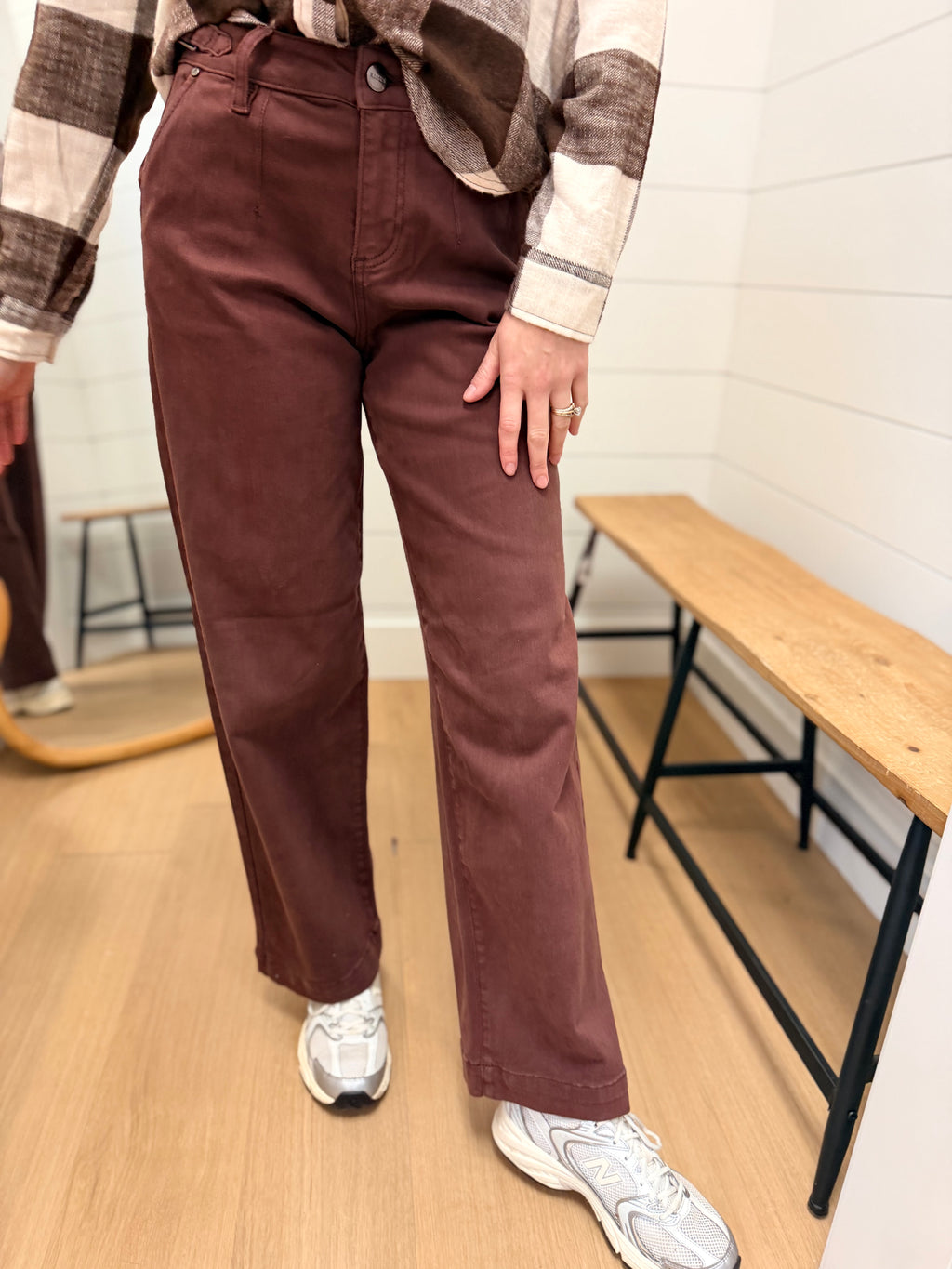 Adjustable Waist Band Jeans with Pleats - Risen