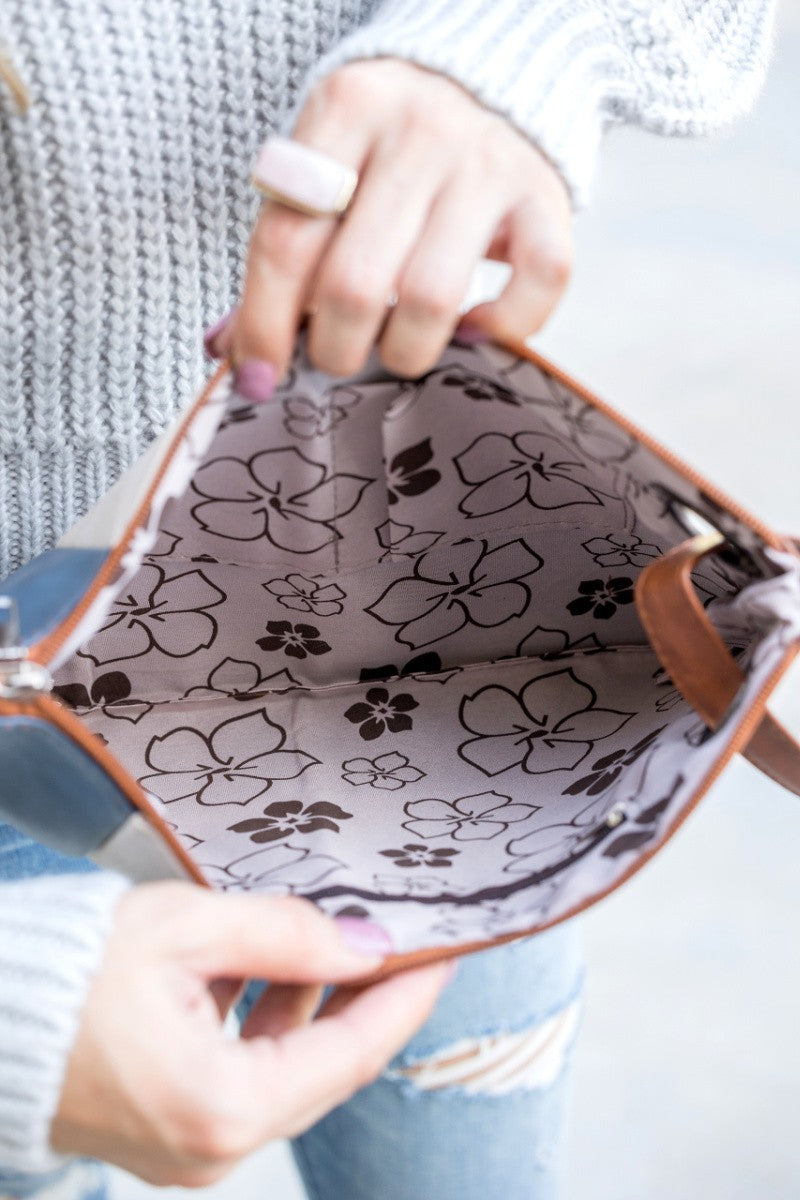 Color Block Clutch