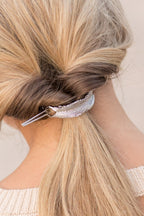 Feather Bun Cuff Hair Pin