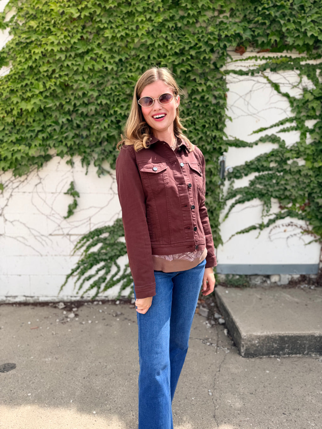 Chocolate Vintage Washed Jacket - Risen