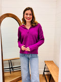 Half Zip High Collard Pullover Sweater