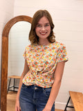 Floral Tie Waist Top
