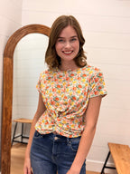 Floral Tie Waist Top
