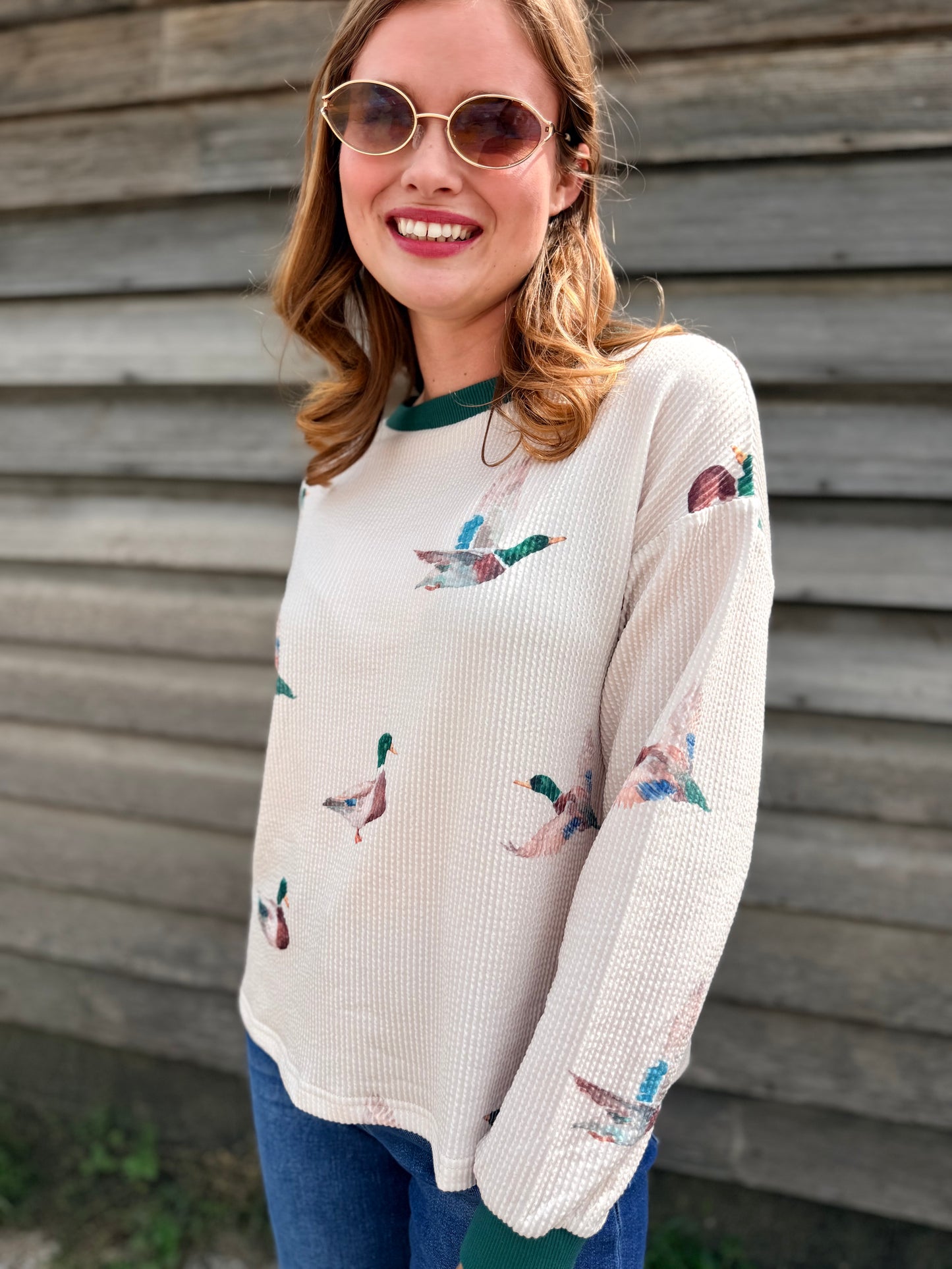 Mallard Duck Crew Neck Pullover