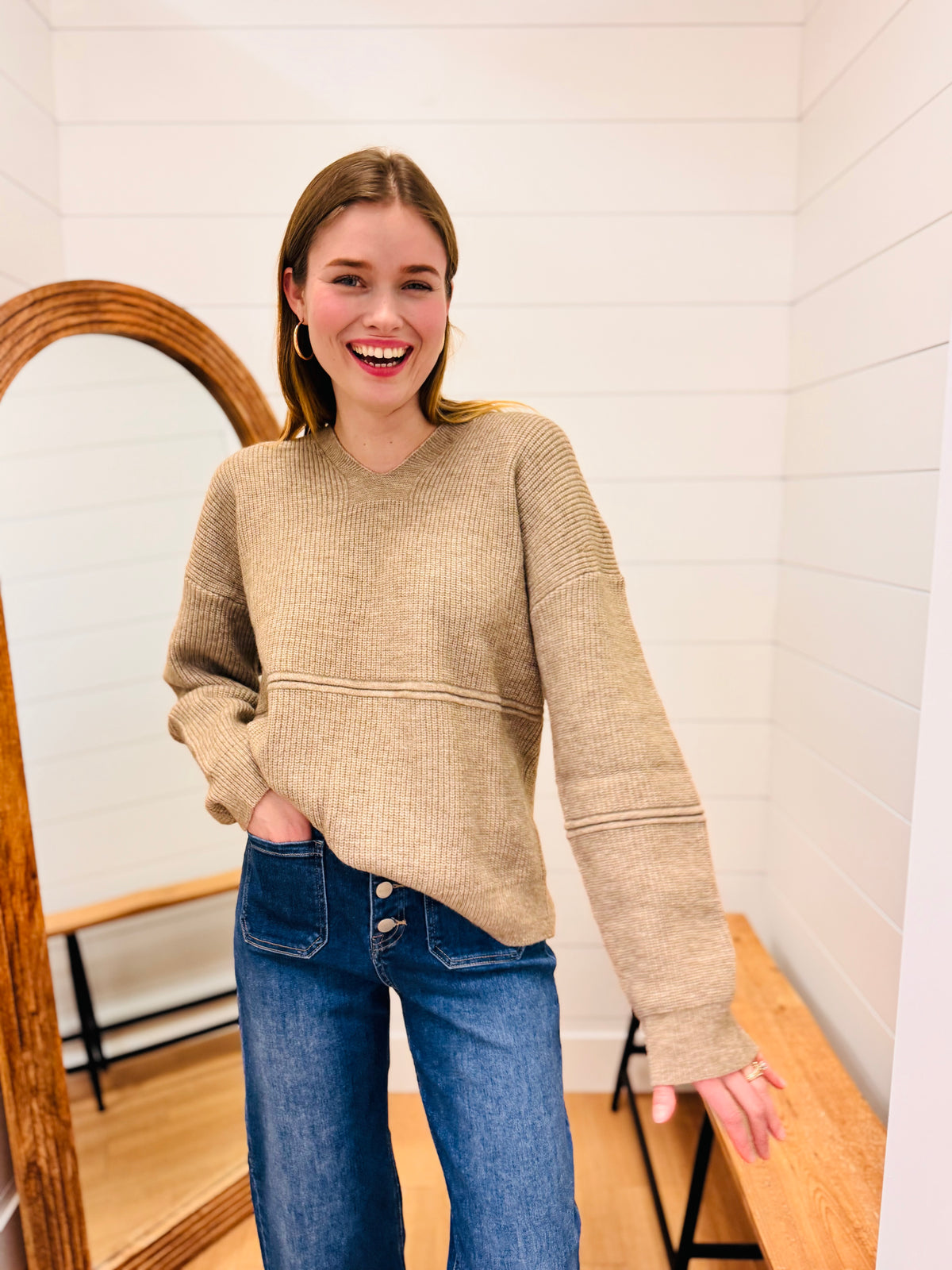 Cozy Sweater Hoodie Top