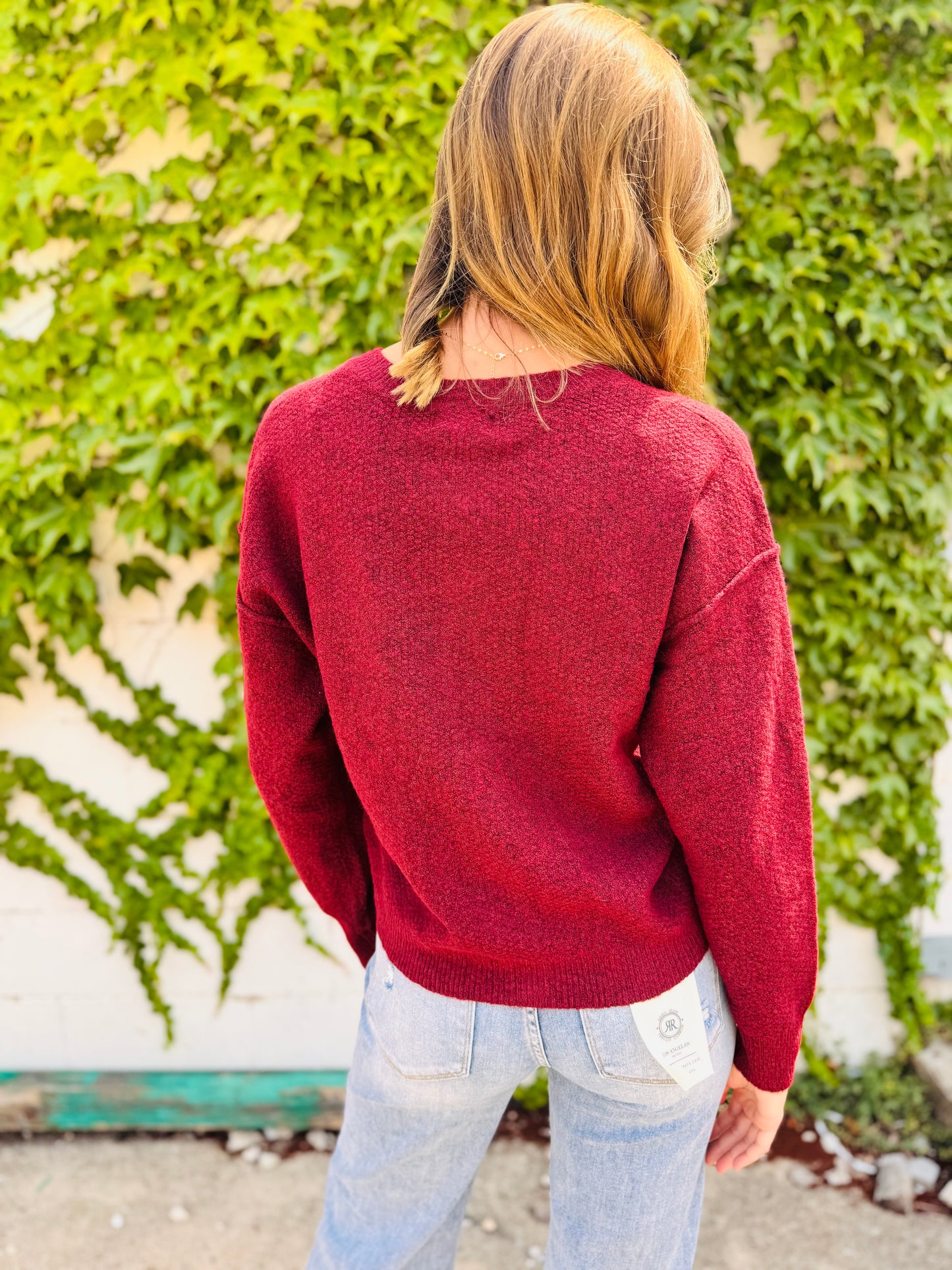 Button Down Long Sleeve Knit Cardigan