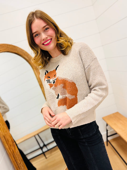 Foxy Knit Sweater