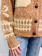 Oversized Goose Sweater Cardigan