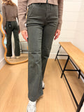 High Rise Wide Leg Slant Pocket Jeans - RISEN