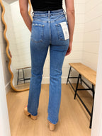 Tummy Control High Rise Straight Jeans - Risen