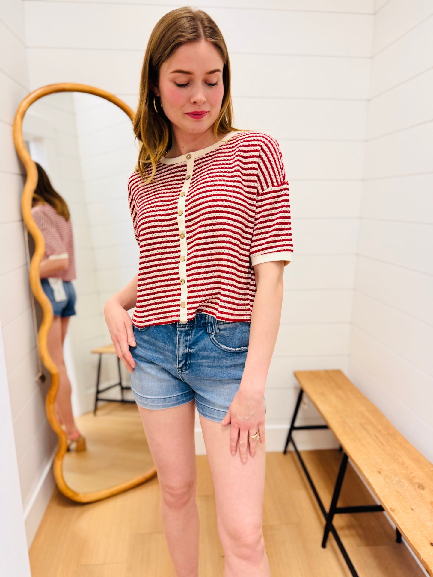 Basic Medium Wash Shorts - Risen
