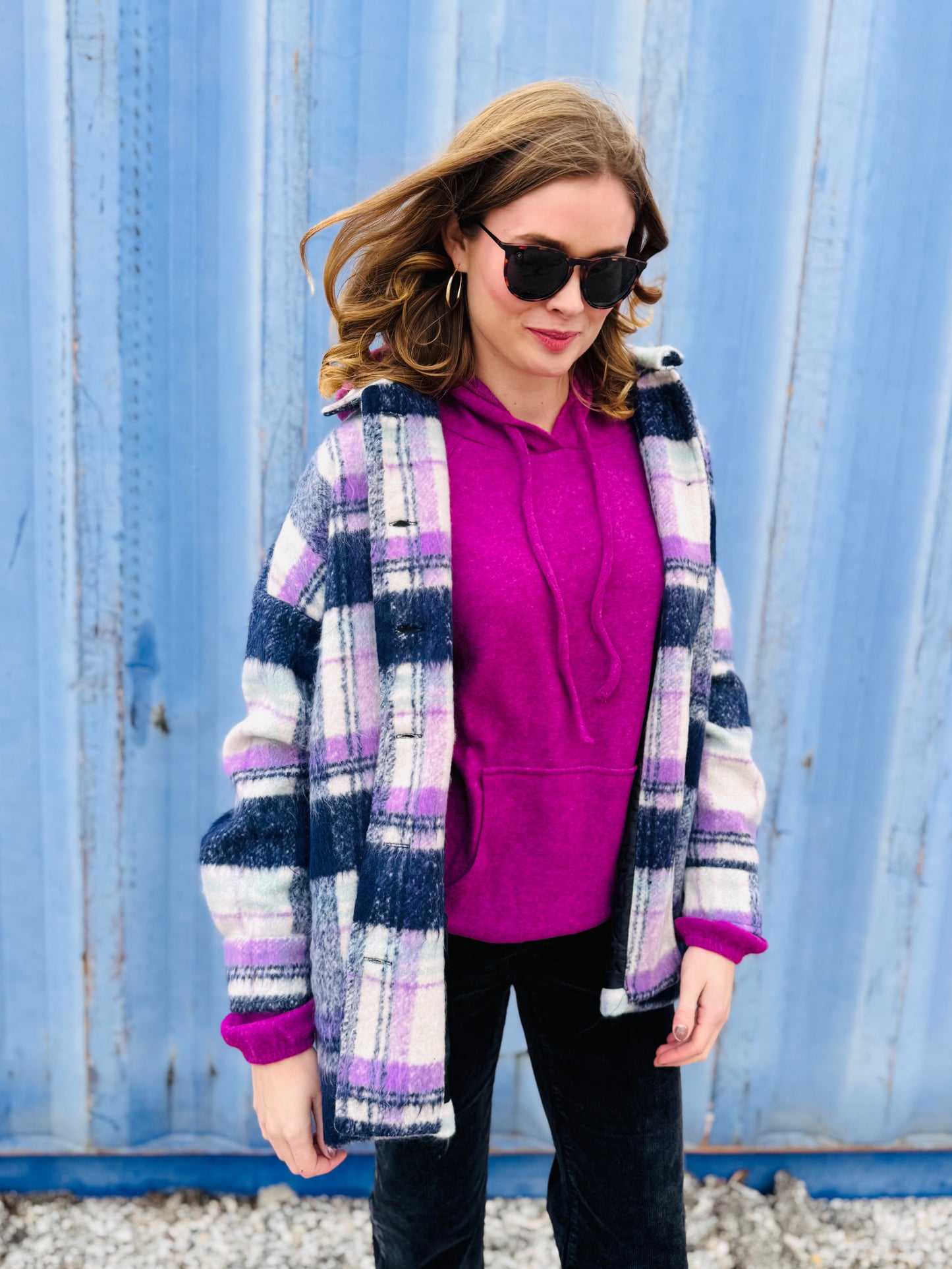 Soft Oversized Plaid Shacket