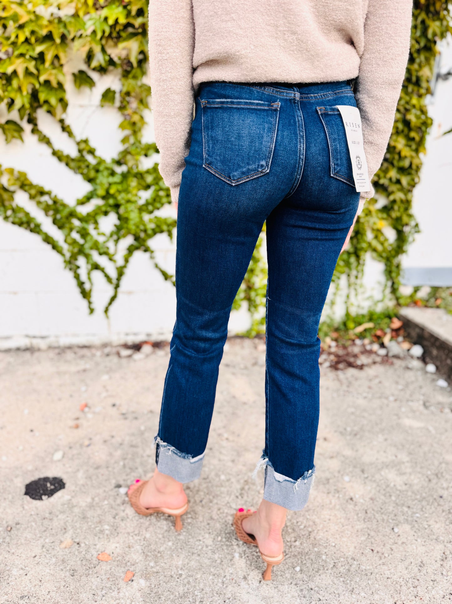 Dark Wash High Rise Denim - Risen