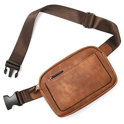 Vegan Leather Sling Belt Bum Bag Fanny Pack