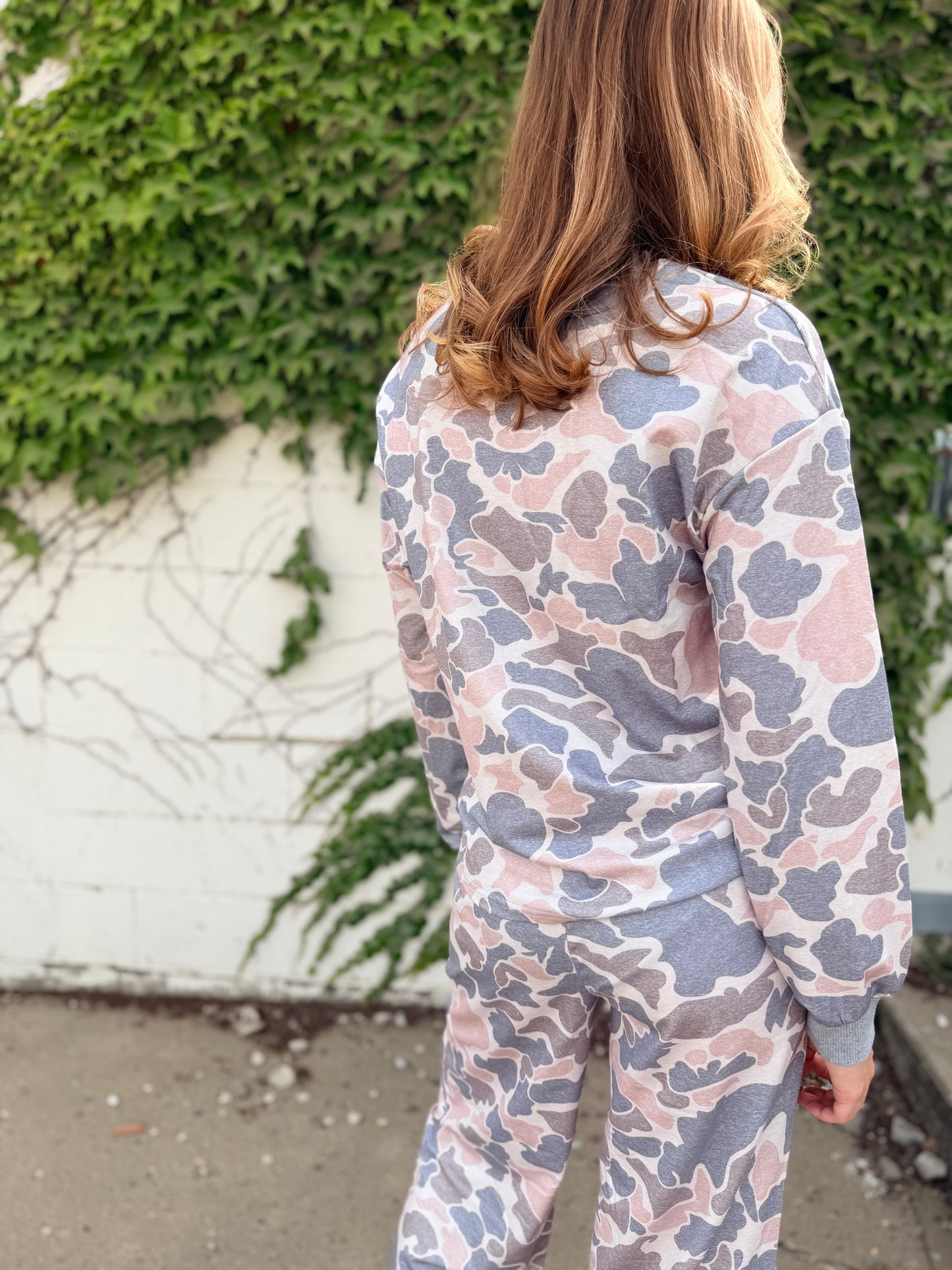 Camo Long Sleeve Top