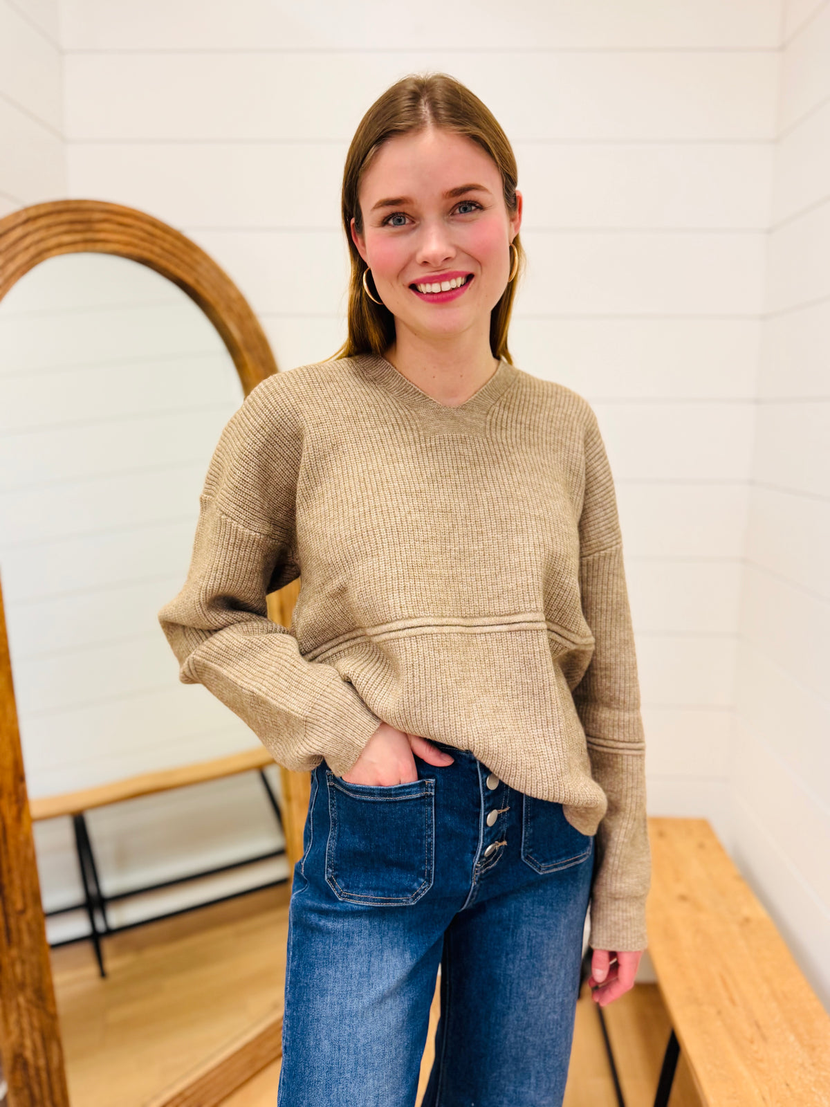 Cozy Sweater Hoodie Top