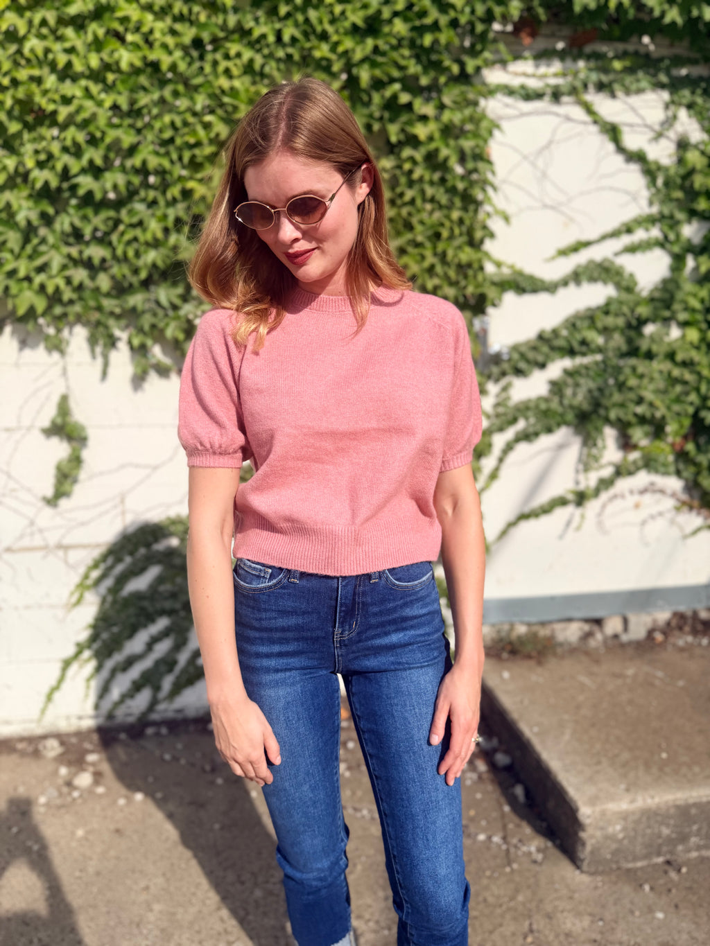 Chic Short Sleeved Sweater