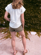 The Resort Linen Short - Olive