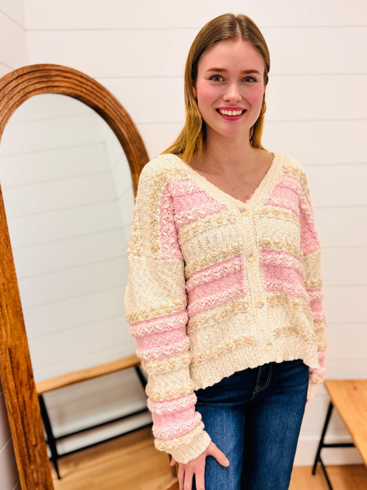 Multi Color Knit Cardigan