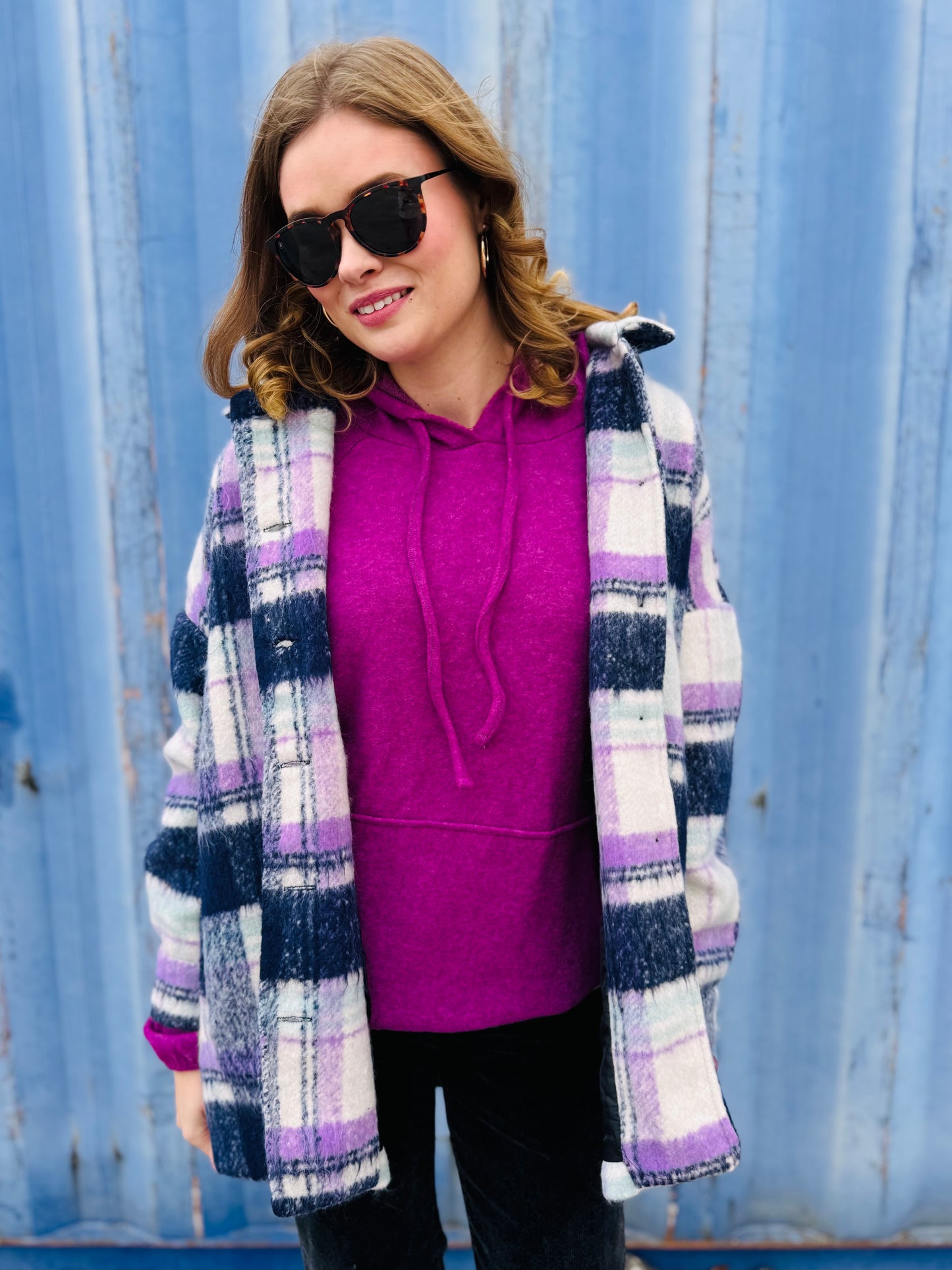 Soft Oversized Plaid Shacket